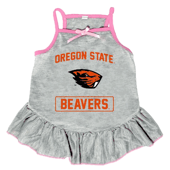 Oregon State Beavers Pet Dress Grey Type XSmall