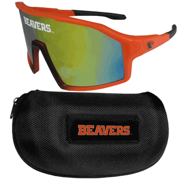Oregon State Beavers Shield Sunglasses with Case