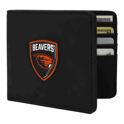 Oregon State Beavers Shield Wallet - Black
