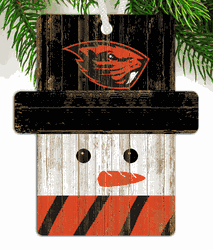 Oregon State Beavers Snowman Ornament