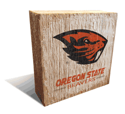 Oregon State Beavers Team Logo Block 6X6