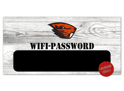 Oregon State Beavers Wifi Password 6x12 Sign