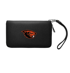Oregon State Beavers Zip Organizer Wallet Pebble Black