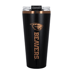 Oregon State Beavers 32oz Black and Copper Big Slim with Straw