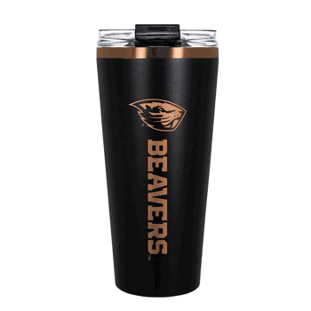 Oregon State Beavers 32oz Black and Copper Big Slim with Straw