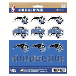 Orlando Magic 12 Count Mini Decal Sticker Pack