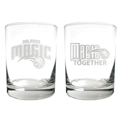 Orlando Magic 2pc Rocks Glass Set