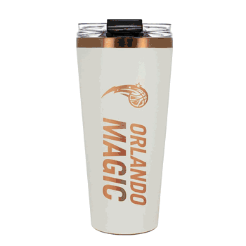 Orlando Magic 32oz Crme and Copper Big Slim Tumbler with Straw
