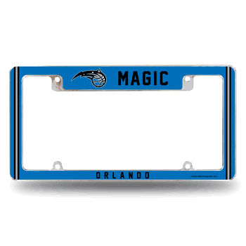 Orlando Magic Alternate Design All Over Chrome Frame