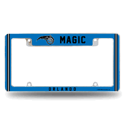 Orlando Magic Alternate Design All Over Chrome Frame