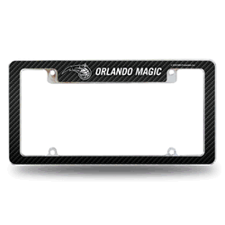 Orlando Magic Black 12" x 6" Chrome All Over Automotive License Plate Frame for Car/Truck/SUV