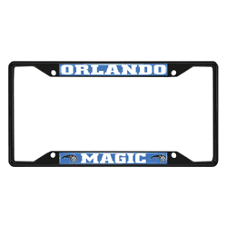 Orlando Magic Metal License Plate Frame Black Finish