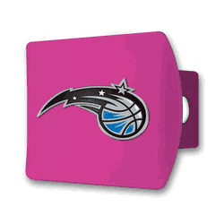 Orlando Magic Pink Metal Hitch Cover with  3D Color Emblem