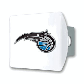 Orlando Magic White Metal Hitch Cover with  3D Color Emblem