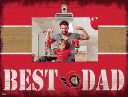 Ottawa Senators 10" x 8" Best Dad with Stripe Clip Frame