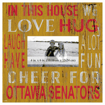 Ottawa Senators 10x10 In This House Frame Sign