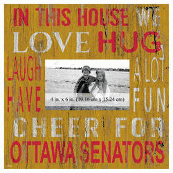 Ottawa Senators 10x10 In This House Frame Sign