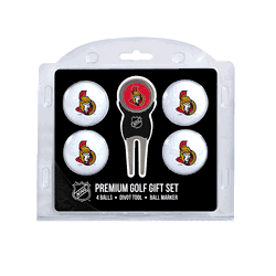 Ottawa Senators 4 Ball Gift Set + Divot Tool & Marker