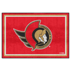 Ottawa Senators 5ft. x 8 ft. Plush Area Rug
