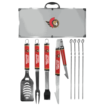 Ottawa Senators 8 pc Logo BBQ Set