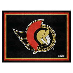 Ottawa Senators 8ft. x 10 ft. Plush Area Rug