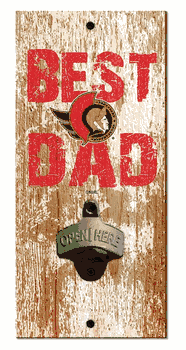 Ottawa Senators Best Dad Bottle Opener   Wood Sign