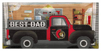 Ottawa Senators Best Dad Truck 6x12 Sign