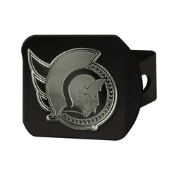 Ottawa Senators Black Metal Hitch Cover with Metal Chrome 3D Emblem