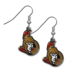 Ottawa Senators Chrome Dangle Earrings