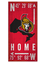 Ottawa Senators Coordinate 6x12 Sign