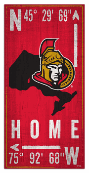 Ottawa Senators Coordinate 6x12 Sign