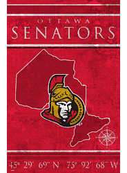 Ottawa Senators Coordinates 17x26