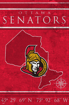 Ottawa Senators Coordinates 17x26