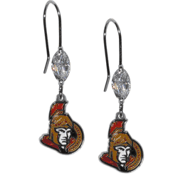 Ottawa Senators Crystal Dangle Earrings