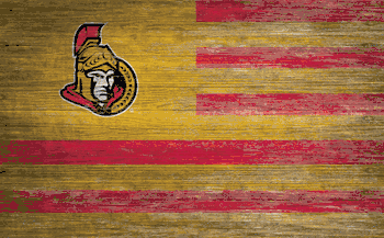 Ottawa Senators Distressed Flag 11x19