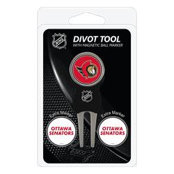 Ottawa Senators Divot Tool Pack - Signature tool w/ 3 markers