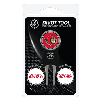 Ottawa Senators Divot Tool Pack - Signature tool w/ 3 markers