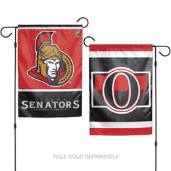 Ottawa Senators Flag 12x18 Garden Style 2 Sided