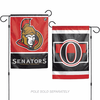 Ottawa Senators Flag 12x18 Garden Style 2 Sided