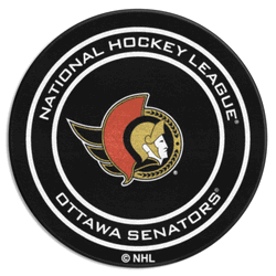 Ottawa Senators Hockey Puck Rug - 27in. Diameter