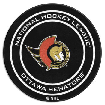 Ottawa Senators Hockey Puck Rug - 27in. Diameter