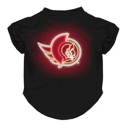 Ottawa Senators Neon Pet T-Shirt, X-Large