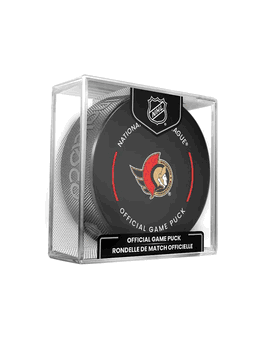 Ottawa Senators NHL Hockey Official Game Puck IN CUBE