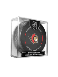 Ottawa Senators NHL Hockey Official Game Puck IN CUBE