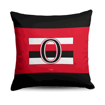 Ottawa Senators NHL Vintage Logo Throw Pillow 18X18