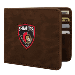 Ottawa Senators Shield Wallet - Brown