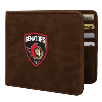 Ottawa Senators Shield Wallet - Brown