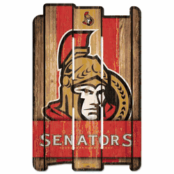 Ottawa Senators Sign 11x17 Wood Fence Style