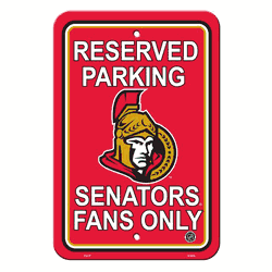 Ottawa Senators Sign 12x18 Plastic Reserved Parking Style CO