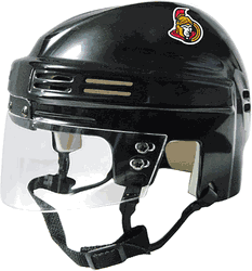 Ottawa Senators SportStar NHL Hockey Player Mini Helmet - Black